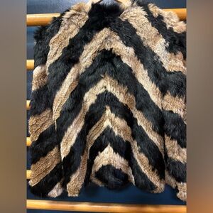 Authentic rabbit fur jacket sweater